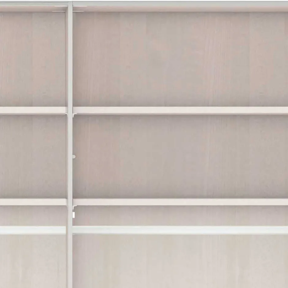 6-türiger Schlafzimmer Kleiderschrank in Hellgrau - Ridonna^Wohnen Hot