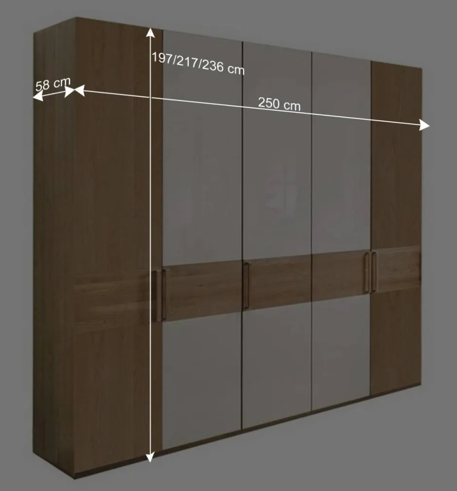 Wohnen 5-türiger Schlafzimmer Schrank mit fünf Türen - Emdsiva IV