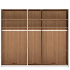 5-türiger Schlafzimmer-Kleiderschrank teilmassiv - Murray^Wohnen Online