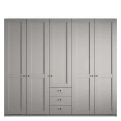 5-türiger Schlafzimmer-Schrank in Hellgrau - Ridonna^Wohnen Clearance