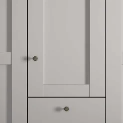 5-türiger Schlafzimmer-Schrank in Hellgrau - Ridonna^Wohnen Clearance