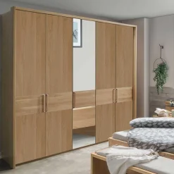 5-türiger Schlafzimmerschrank in Eiche - Emdsiva^Wohnen New