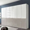 Wohnen 7-türiger Schlafzimmerschrank zweifarbig - Pascan