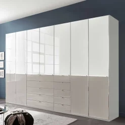 Wohnen 7-türiger Schlafzimmerschrank zweifarbig - Pascan