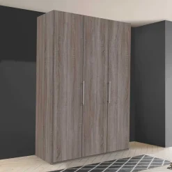 2-türiger Schlafzimmerschrank in dunkler Holzoptik - Crenba^Wohnen Hot