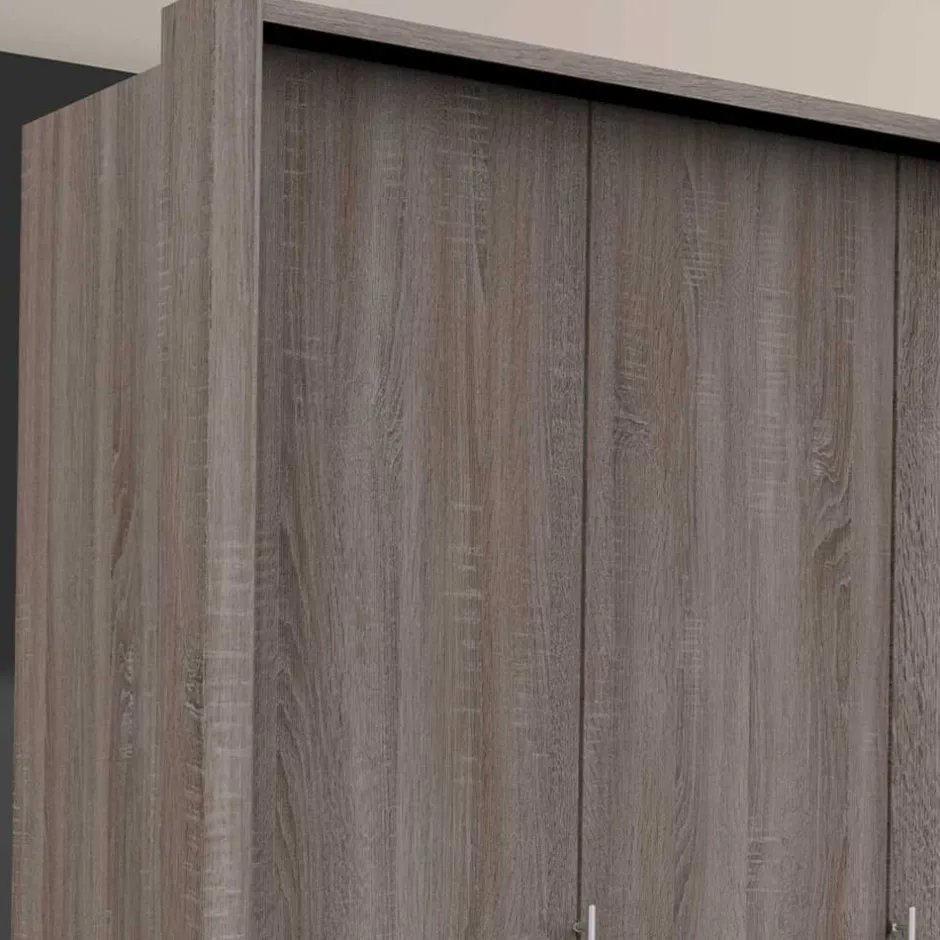 2-türiger Schlafzimmerschrank in dunkler Holzoptik - Crenba^Wohnen Hot