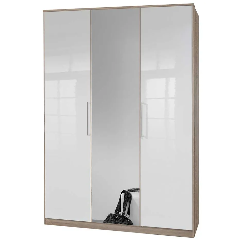 Wohnen 3-türiger Schlafzimmerschrank zweifarbig - Grands