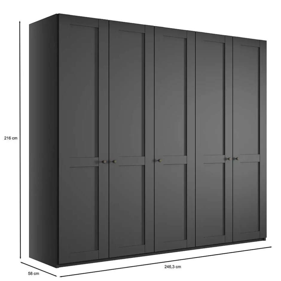 Wohnen 5-türiger Schlafzimmerschrank - modernes Landhaus - Mataram