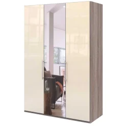 2-türiger Schlafzimmer-Schrank mit Spiegel - Tornado^Wohnen Outlet