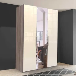 2-türiger Schlafzimmer-Schrank mit Spiegel - Tornado^Wohnen Outlet