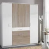 Wohnen 4-türiger Schlafzimmerschrank modern - Magdelan