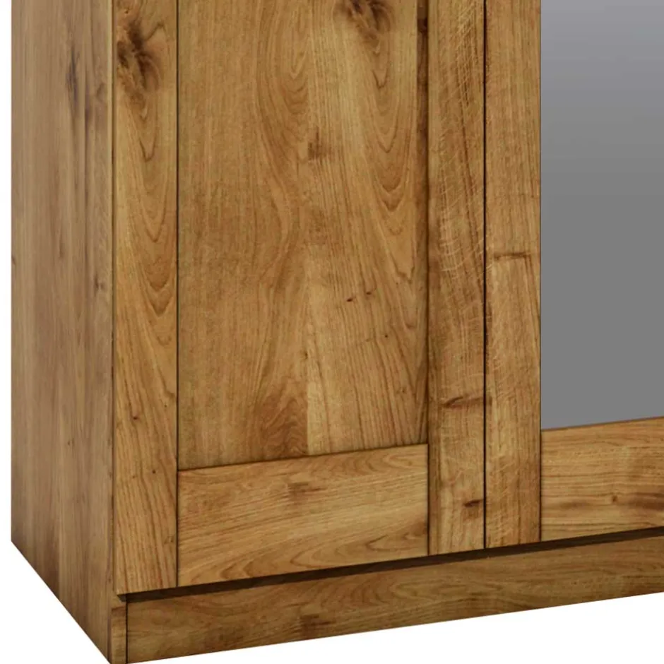 Wohnen 3-türiger Schlafzimmer-Schrank mit Spiegel - Rirua