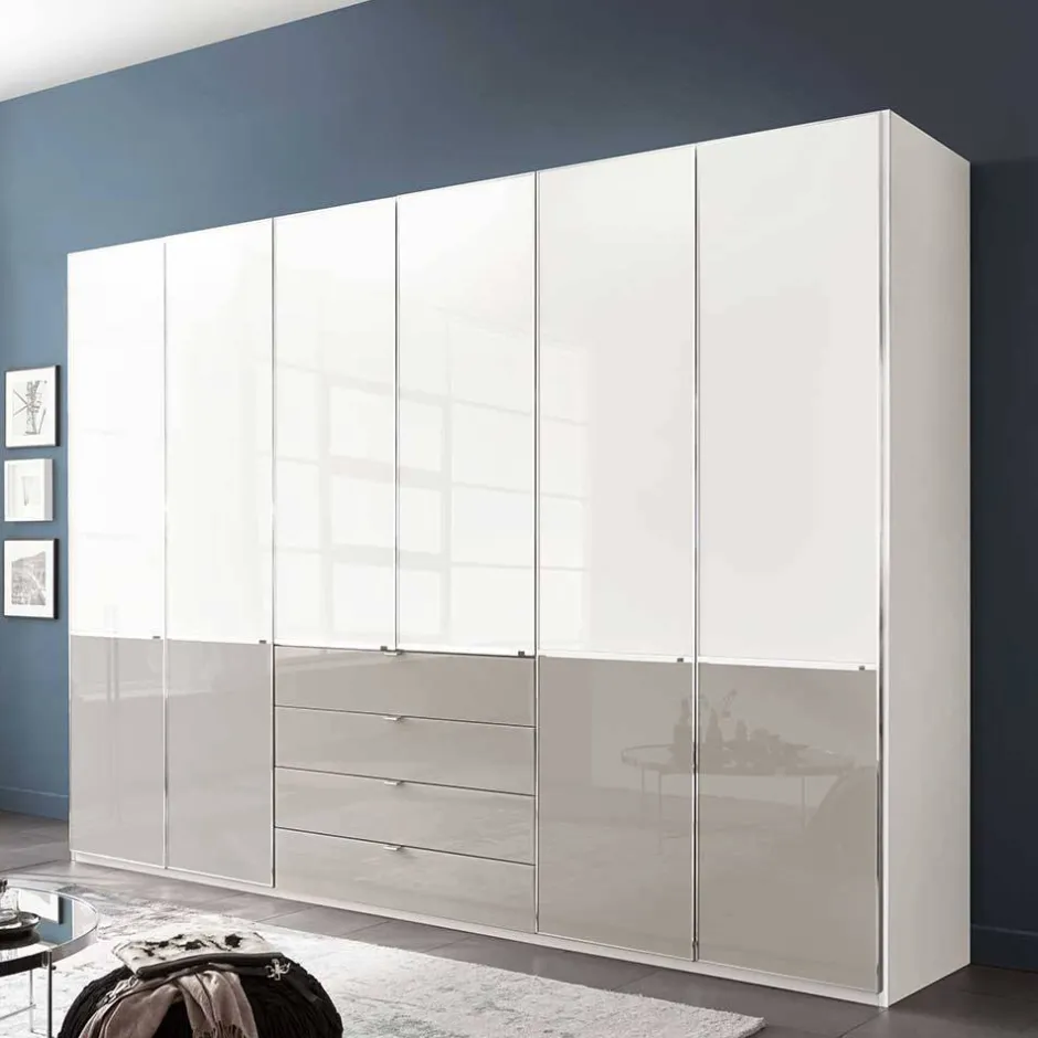 Wohnen 6-türiger Schlafzimmer-Schrank modern - Pascan