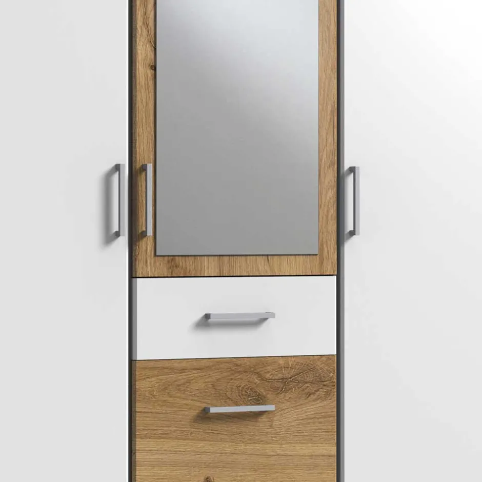 3-türiger Schlafzimmerschrank mit drei Schubladen - Calassina^Wohnen Outlet