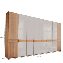 8-türiger Schrank in Erle teilmassiv - Dilacco^Wohnen Online