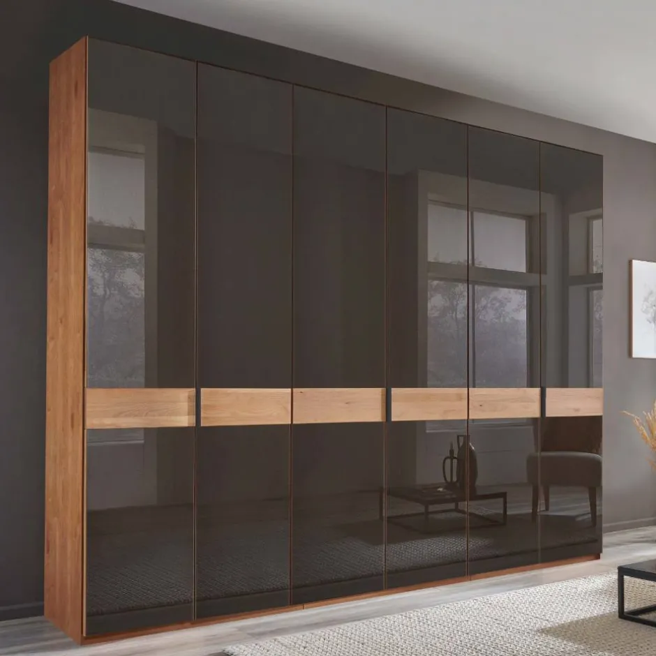 6-türiger Schrank mit Glas Dunkelbraun - Hung^Wohnen Outlet