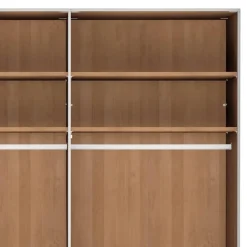 6-türiger Schrank mit Glas Dunkelbraun - Hung^Wohnen Outlet