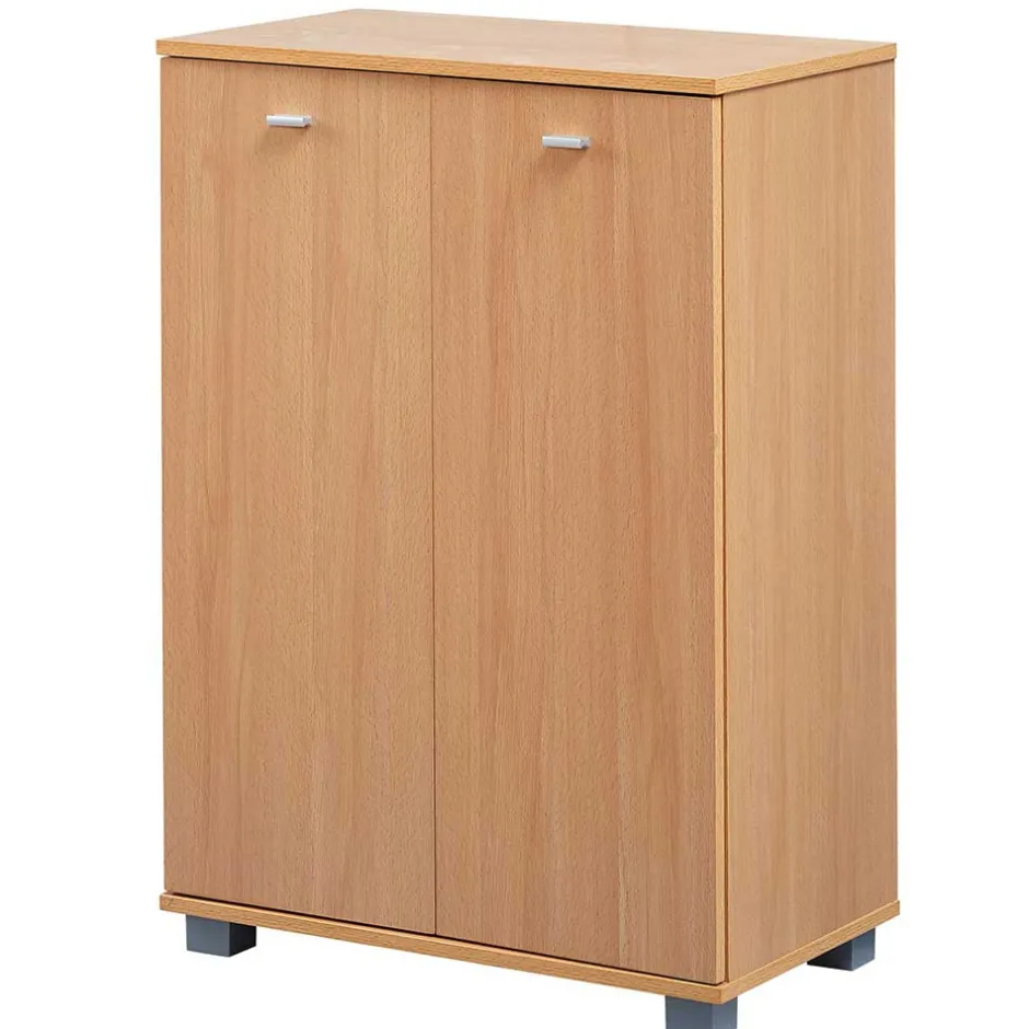 Wohnen 2-türiger Schuhschrank in Buche Dekor - Sagemini