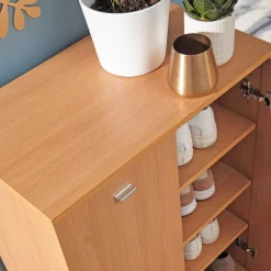 Wohnen 2-türiger Schuhschrank in Buche Dekor - Sagemini