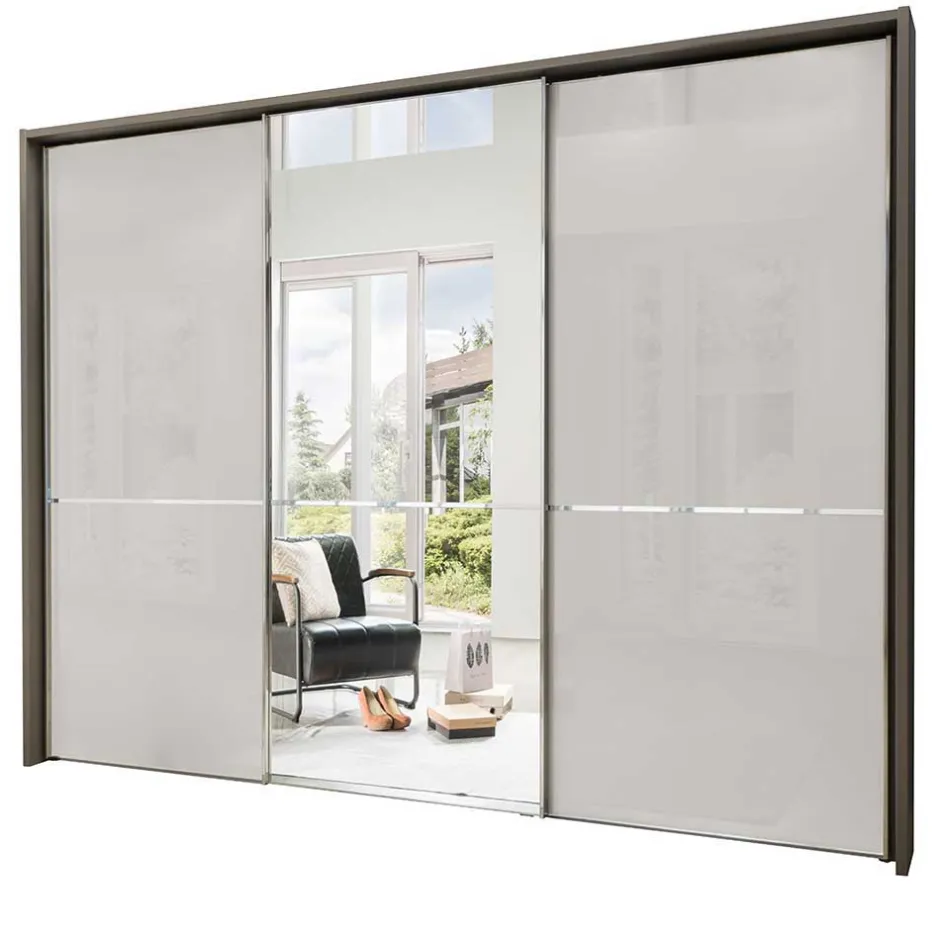 Wohnen 3-türiger Schwebetürenschrank mit Passepartout - Ostranca