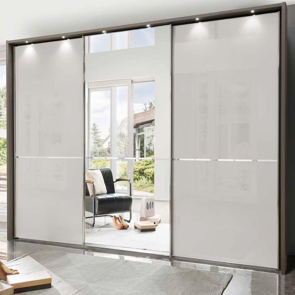 Wohnen 3-türiger Schwebetürenschrank mit Passepartout - Ostranca