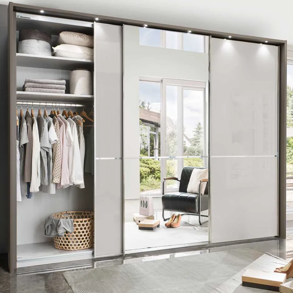 Wohnen 3-türiger Schwebetürenschrank mit Passepartout - Ostranca