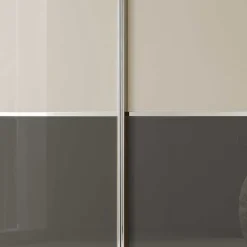 Wohnen 4-türiger Schwebetüren-Schrank mit Glas Front - Scolari