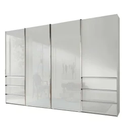 4-türiger Schwebetürenschrank in Weiß - Highlamp^Wohnen Hot