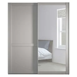 Wohnen 2-türiger Schwebetüren-Schrank mit Spiegel - Ridonna