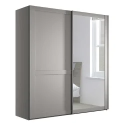 Wohnen 2-türiger Schwebetüren-Schrank mit Spiegel - Ridonna