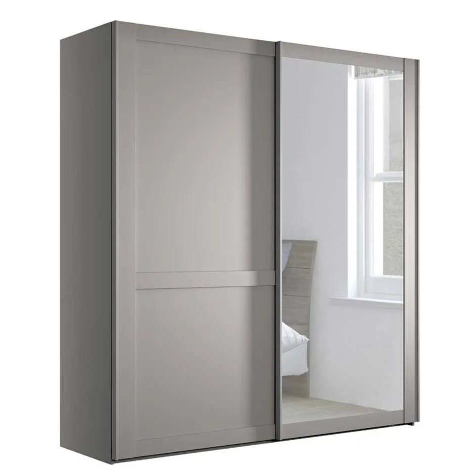 Wohnen 2-türiger Schwebetüren-Schrank mit Spiegel - Ridonna