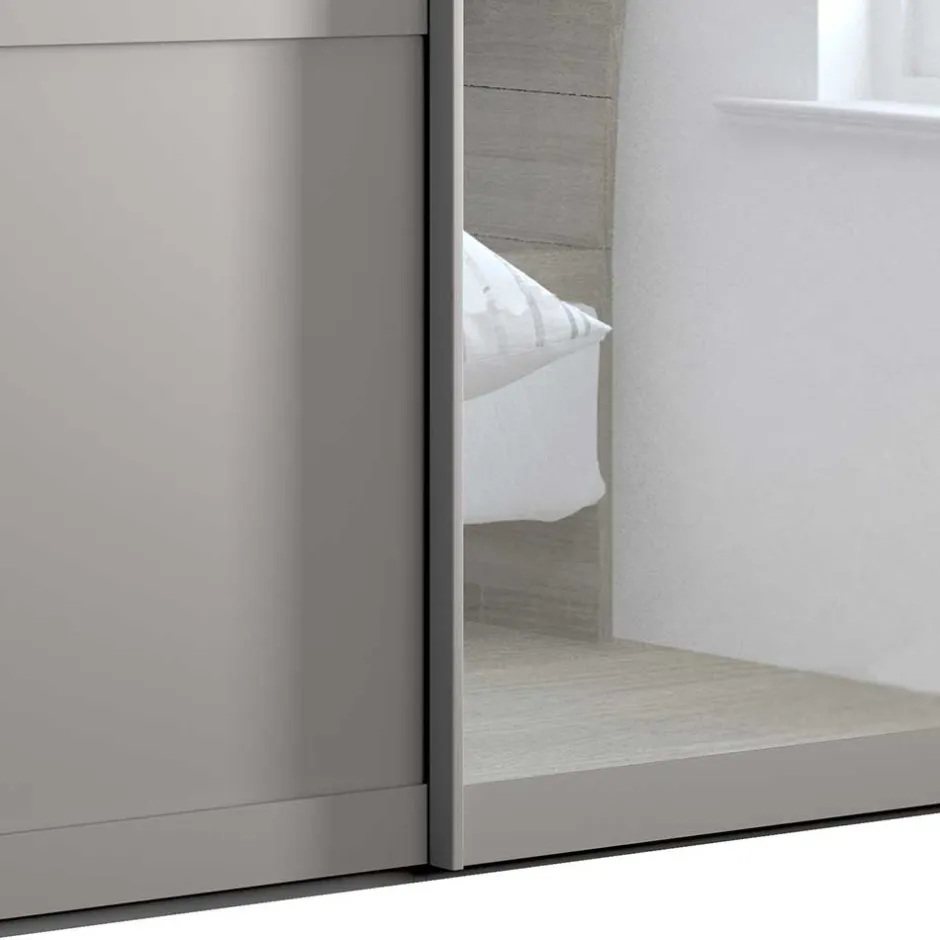 Wohnen 2-türiger Schwebetüren-Schrank mit Spiegel - Ridonna