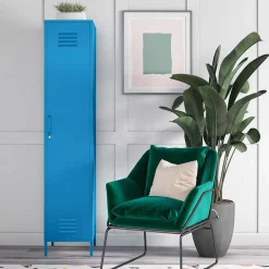 Wohnen 1-türiger Spindschrank in Blau - Datinel