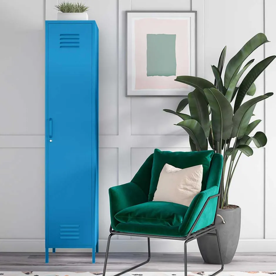 Wohnen 1-türiger Spindschrank in Blau - Datinel