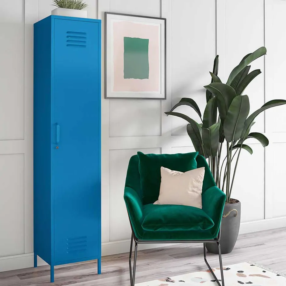 Wohnen 1-türiger Spindschrank in Blau - Datinel