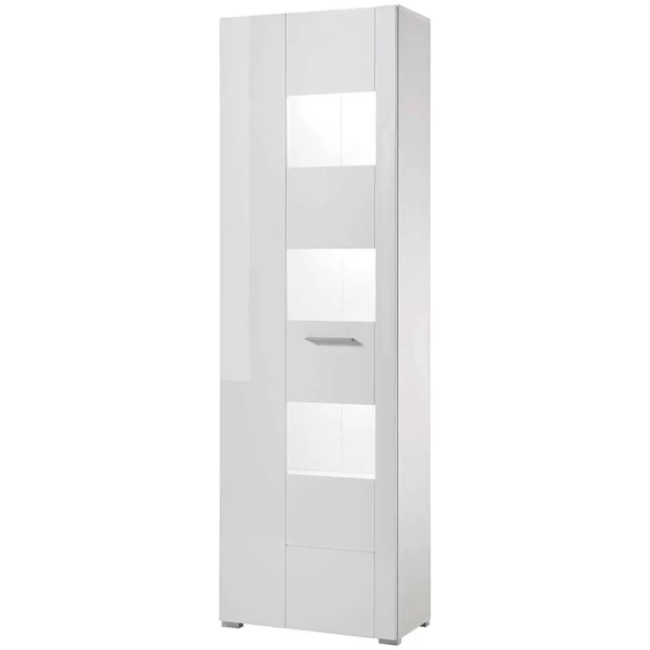 1-türiger Vitrinenschrank in Weiß Hochglanz - Timmona^Wohnen Sale