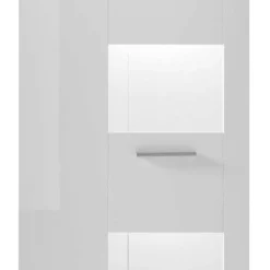 1-türiger Vitrinenschrank in Weiß Hochglanz - Timmona^Wohnen Sale