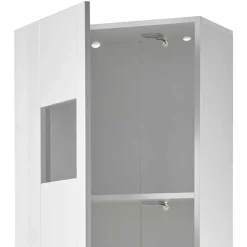 1-türiger Vitrinenschrank in Weiß Hochglanz - Timmona^Wohnen Sale