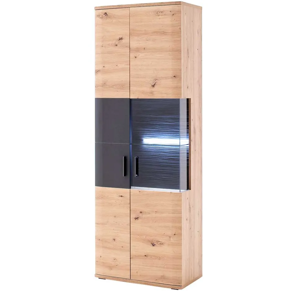 Wohnen 2-türiger Vitrinenschrank modern - Vecenda
