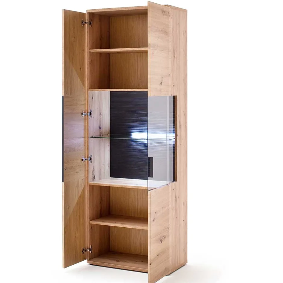 Wohnen 2-türiger Vitrinenschrank modern - Vecenda