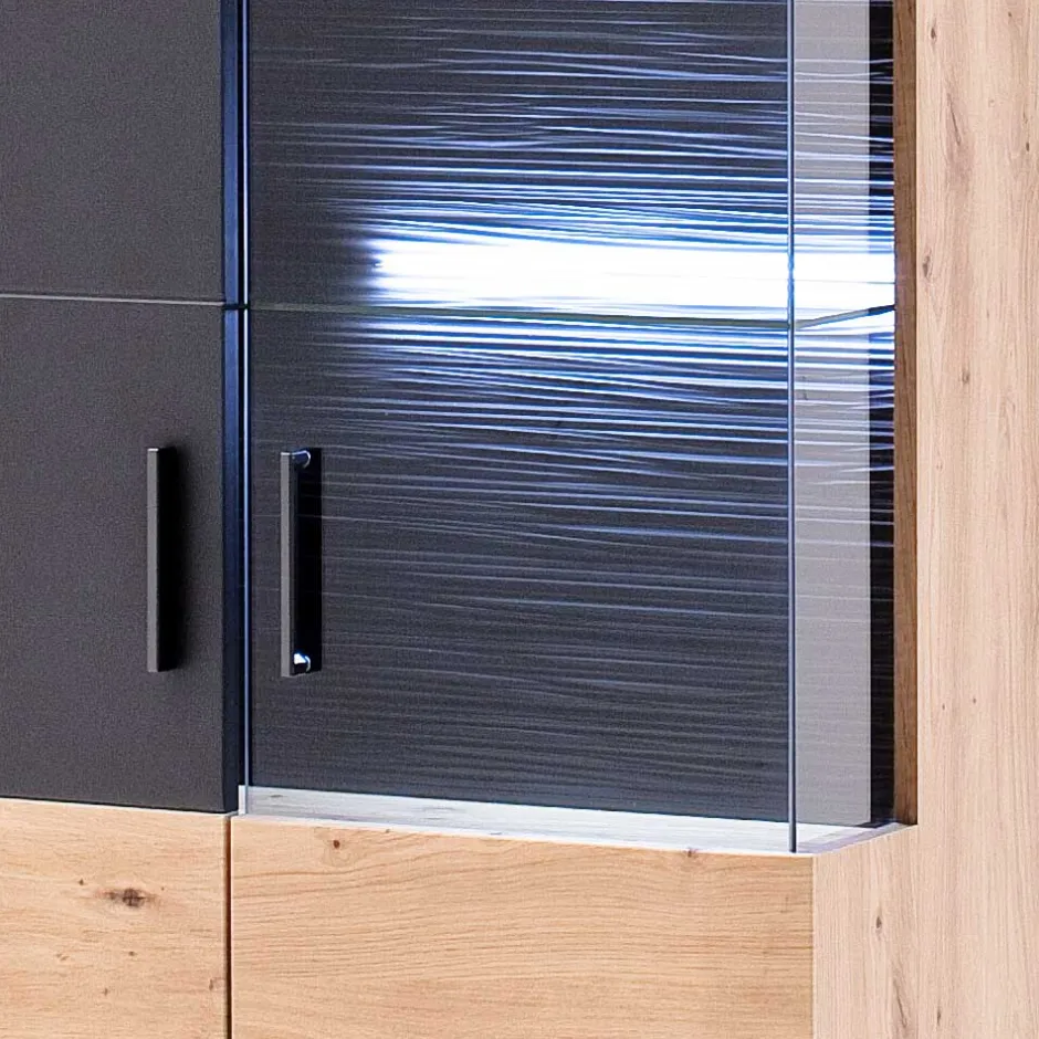 Wohnen 2-türiger Vitrinenschrank modern - Vecenda