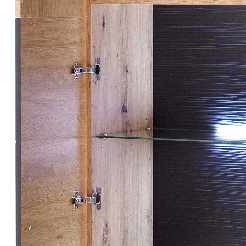 Wohnen 2-türiger Vitrinenschrank modern - Vecenda