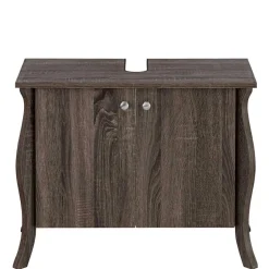 Wohnen 2-türiger Waschbeckenschrank in Eiche Grau NB - Fionora