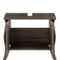 Wohnen 2-türiger Waschbeckenschrank in Eiche Grau NB - Fionora