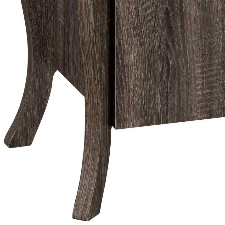 Wohnen 2-türiger Waschbeckenschrank in Eiche Grau NB - Fionora