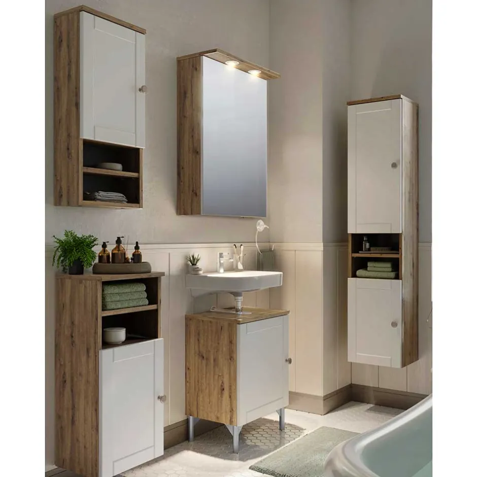 1-türiger Waschbeckenunterschrank im Landhausstil - Traciana^Wohnen Clearance