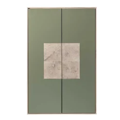 Wohnen 2-türiger Wohnzimmer Hängeschrank in Grau - Ajevos