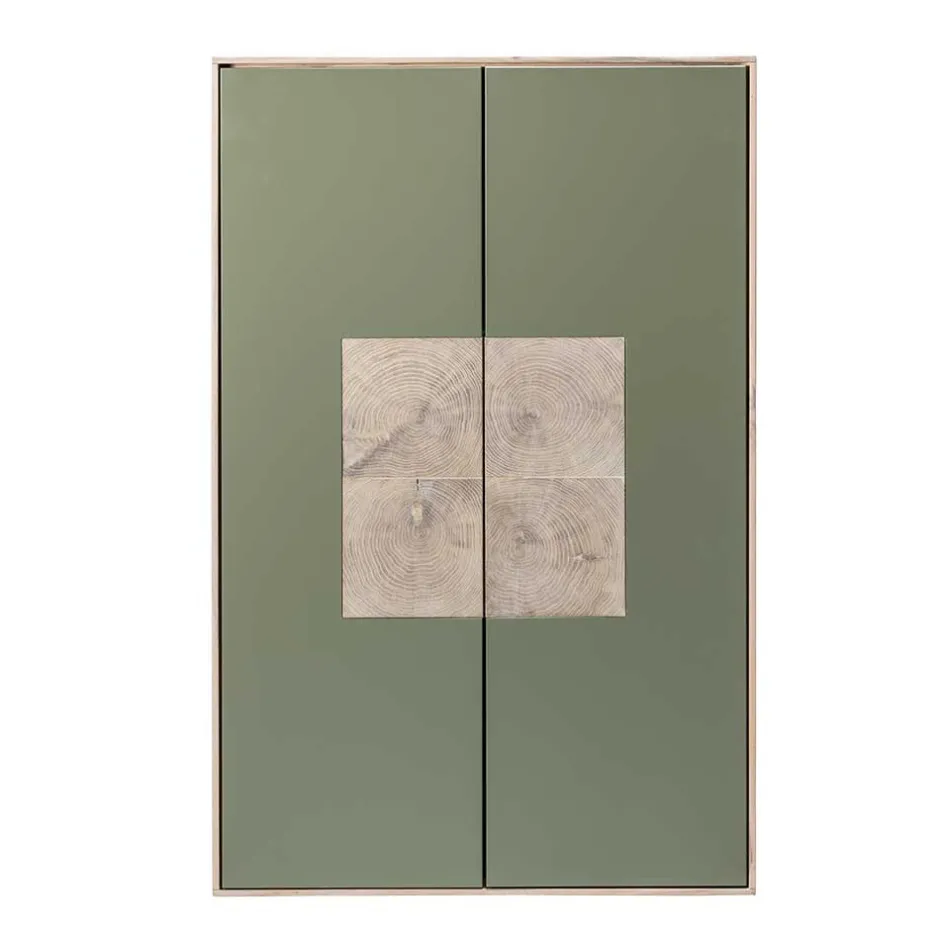 Wohnen 2-türiger Wohnzimmer Hängeschrank in Grau - Ajevos