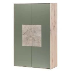 Wohnen 2-türiger Wohnzimmer Hängeschrank in Grau - Ajevos