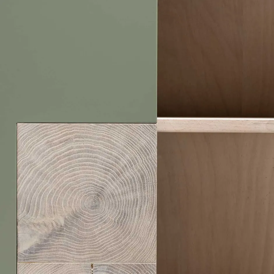 Wohnen 2-türiger Wohnzimmer Hängeschrank in Grau - Ajevos